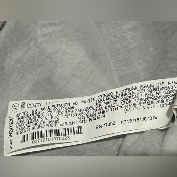 282 ZARA Basic | EUC Morocco Striped Navy Blue White Mini Skirt (Size S) - Picture 5 of 10